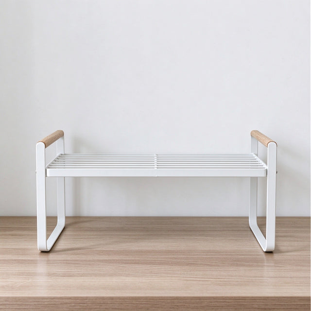 Steel Countertop Rack with Wooden Handles