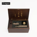 Corin Dragon Metalwork Fountain Pen, 14K Gold Nib