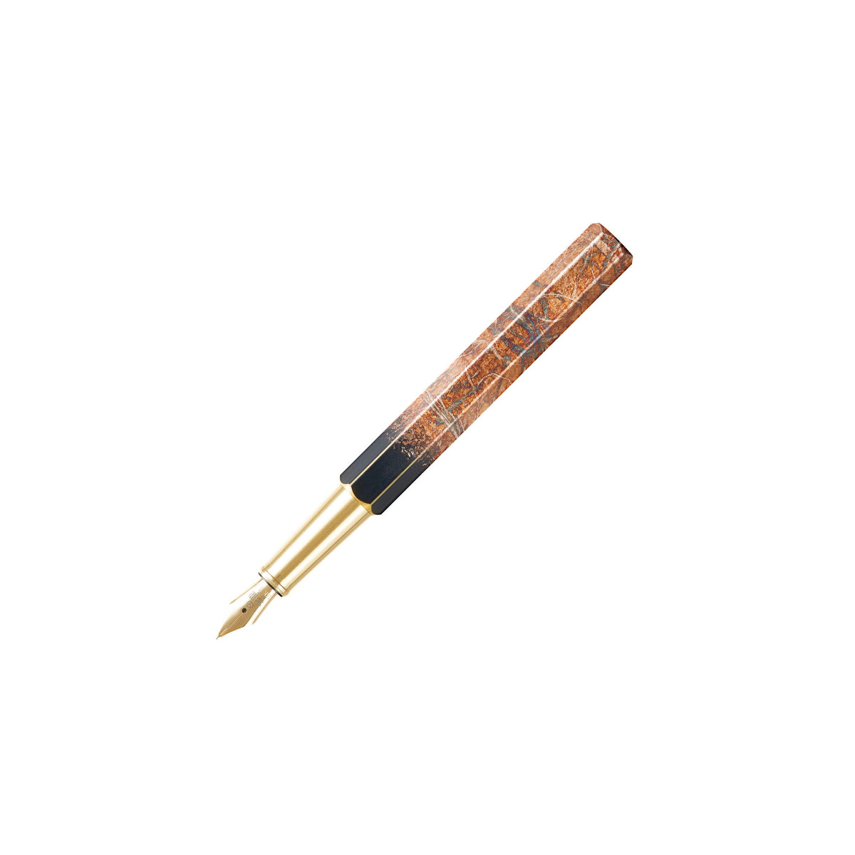 Sorrel Foil-Leaf Fountain Pen, 14K Gold Nib