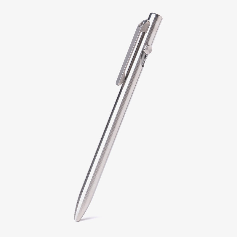 Ellison Titanium Slim Bolt-Action Pen