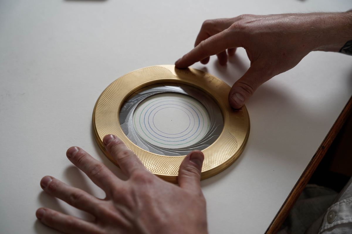 Beaumont Large Brass Circle Drawing Tool