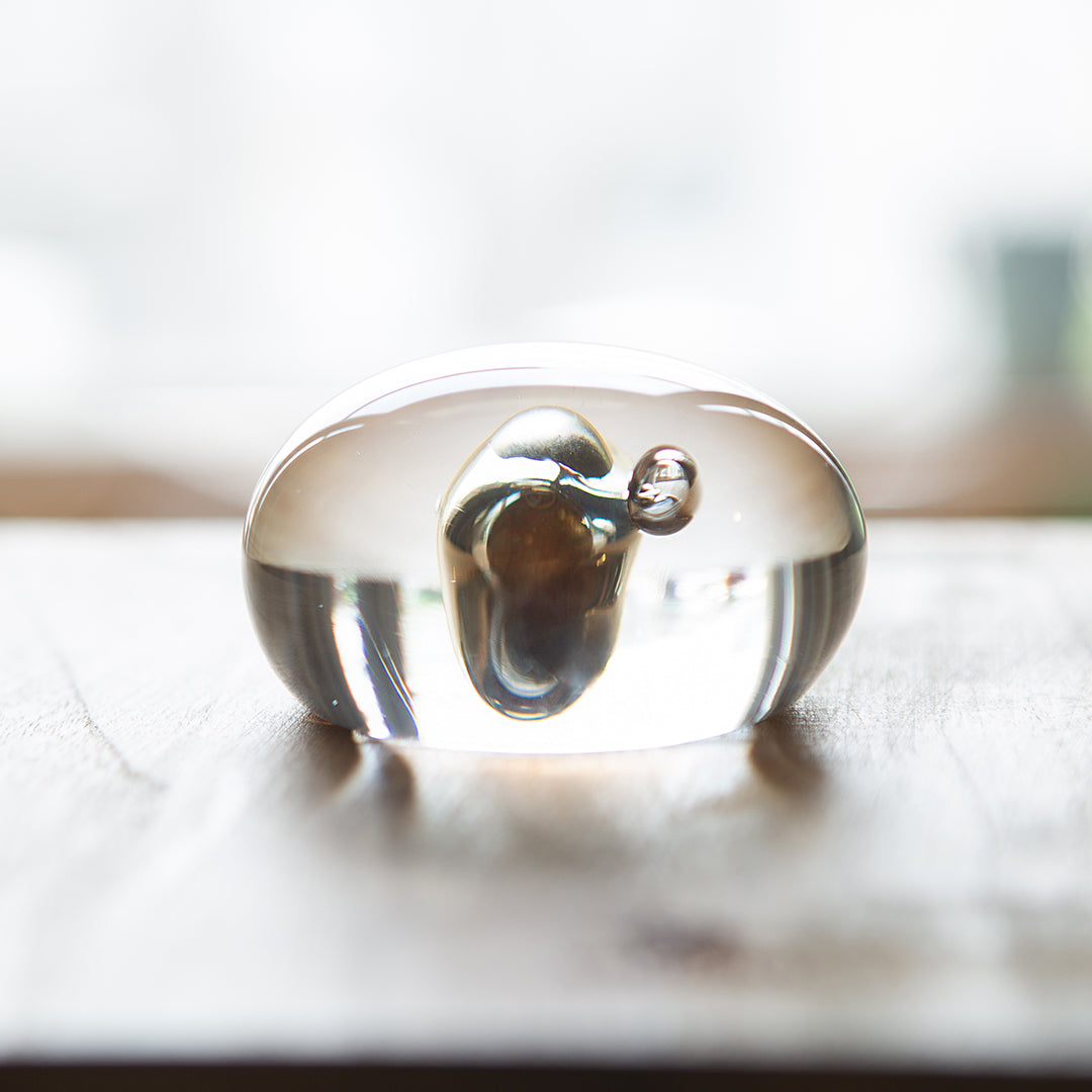 Lowry Dew-Glow Glass Paperweight