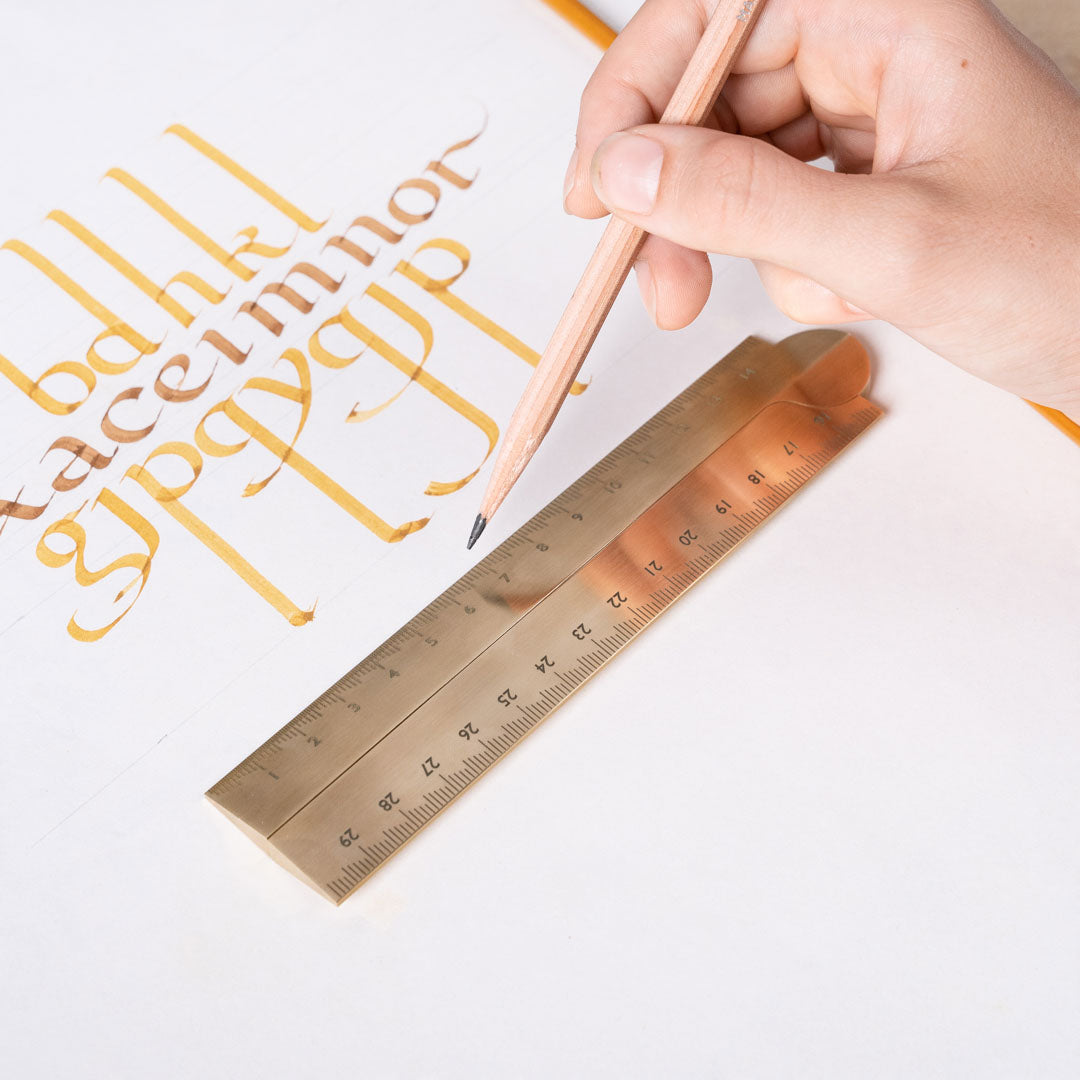 Hartley Folding Brass Ruler