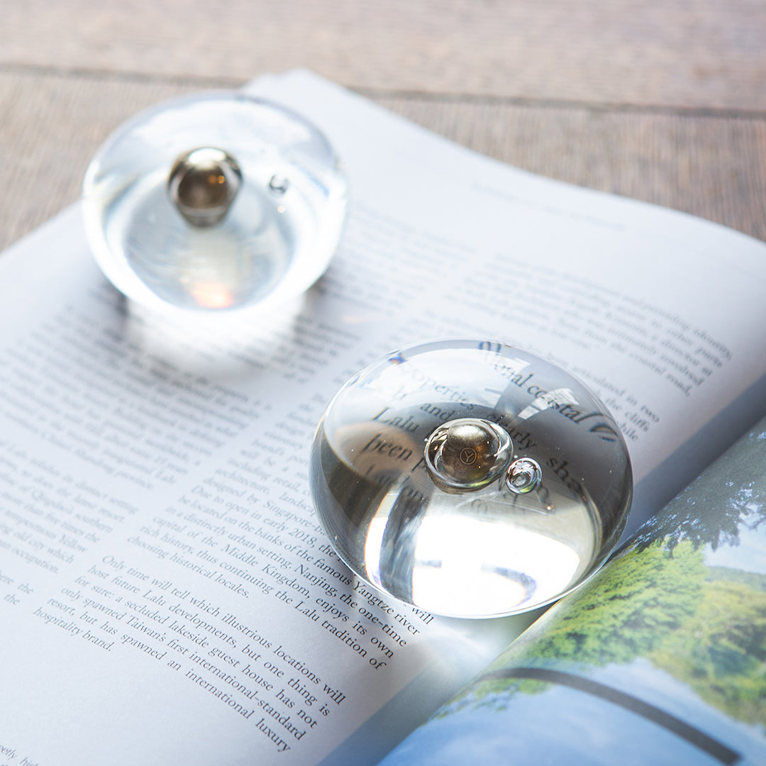 Lowry Dew-Glow Glass Paperweight