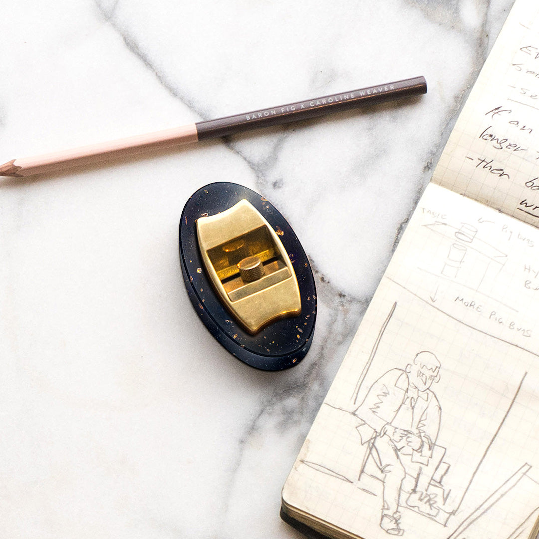 Maren Pencil Plane and Terrazzo Base Set
