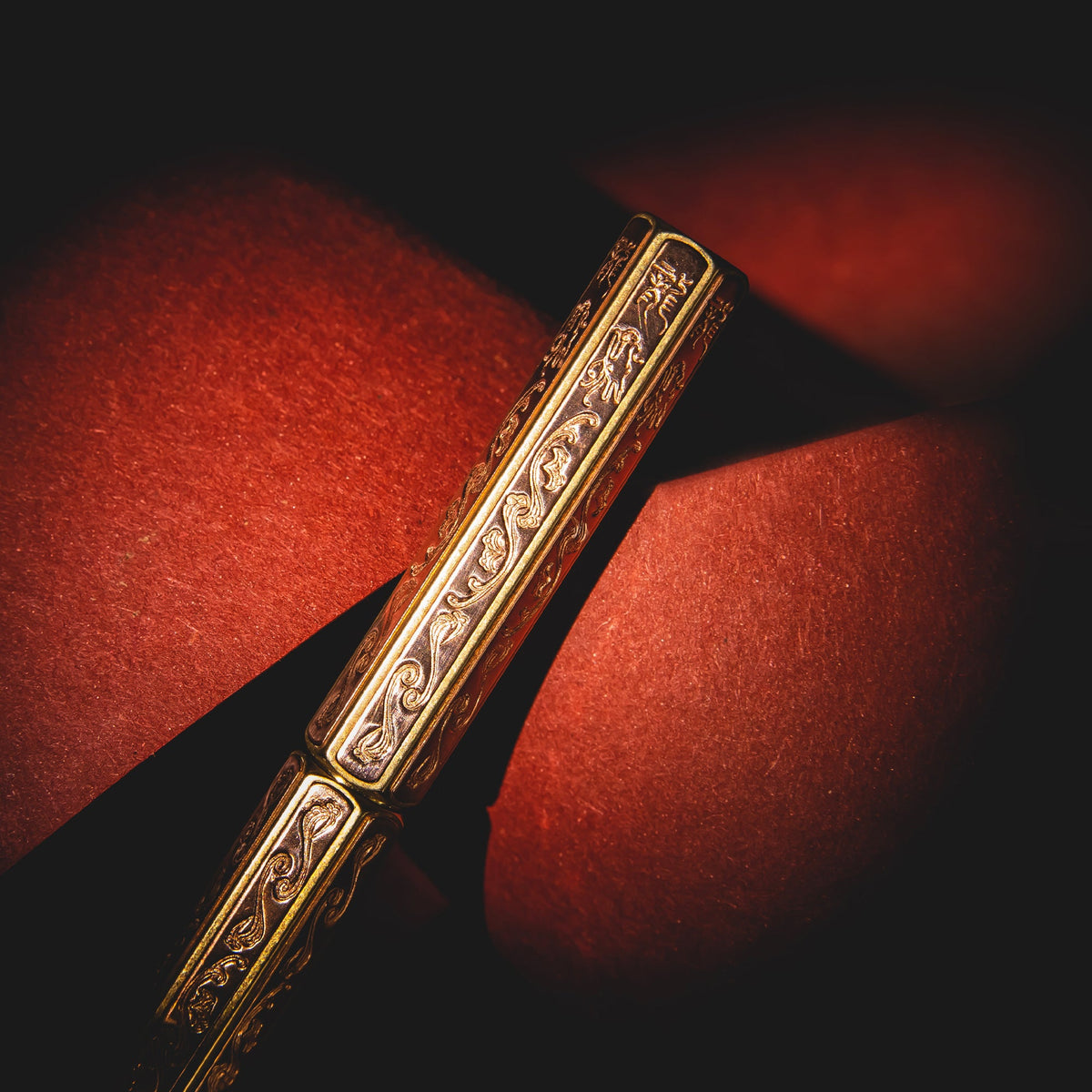 Corin Dragon Metalwork Fountain Pen, 14K Gold Nib