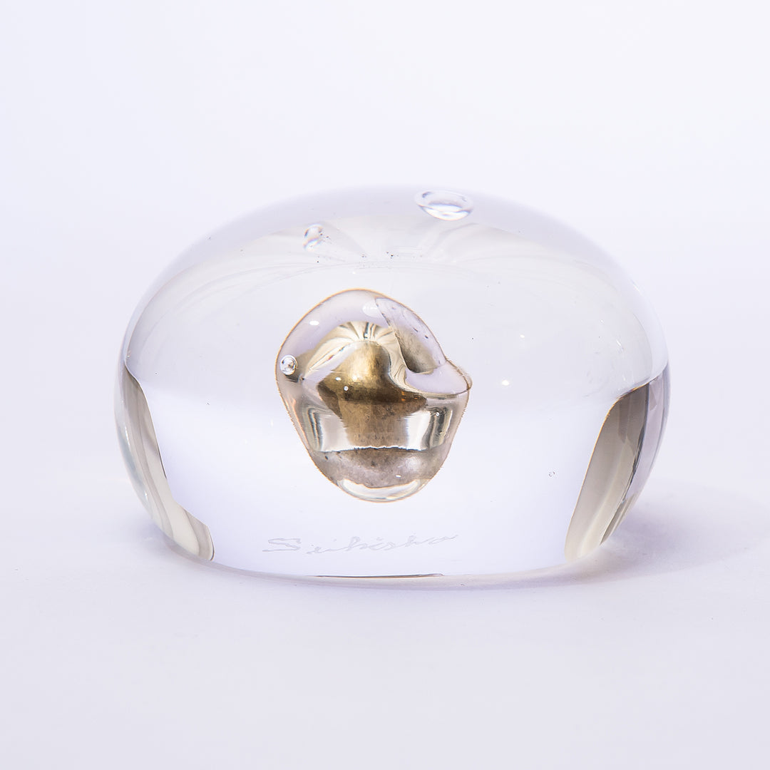 Lowry Dew-Glow Glass Paperweight