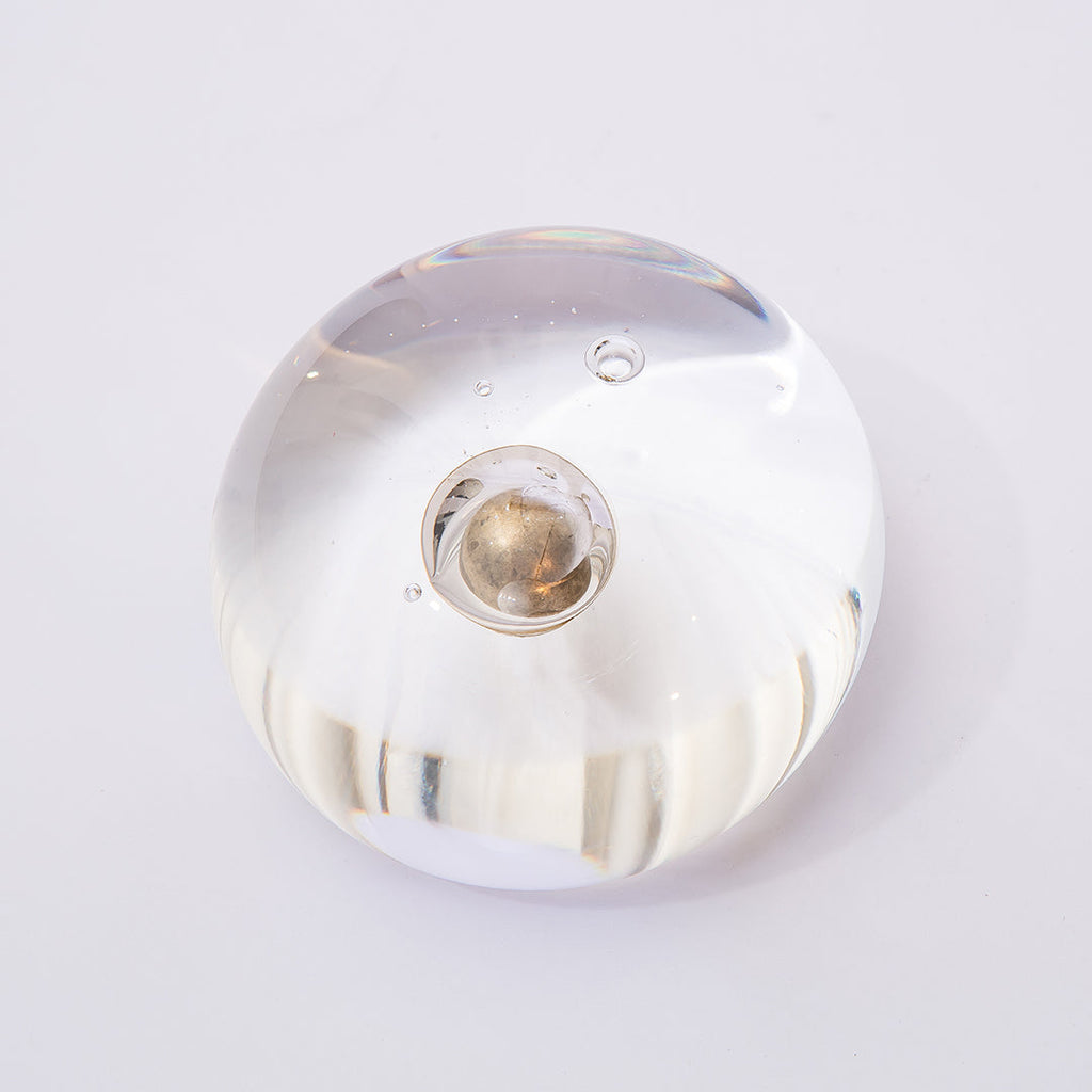 Lowry Dew-Glow Glass Paperweight