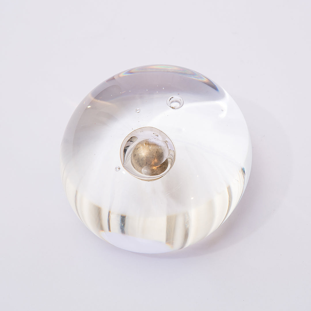 Lowry Dew-Glow Glass Paperweight