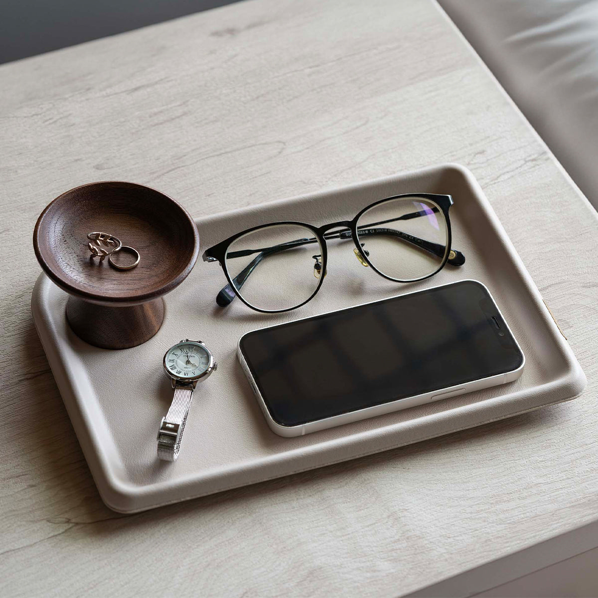 Tavish Eco-Leather Desk Tray, Large