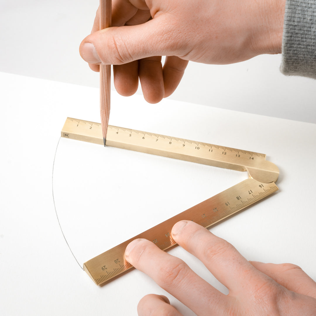 Hartley Folding Brass Ruler