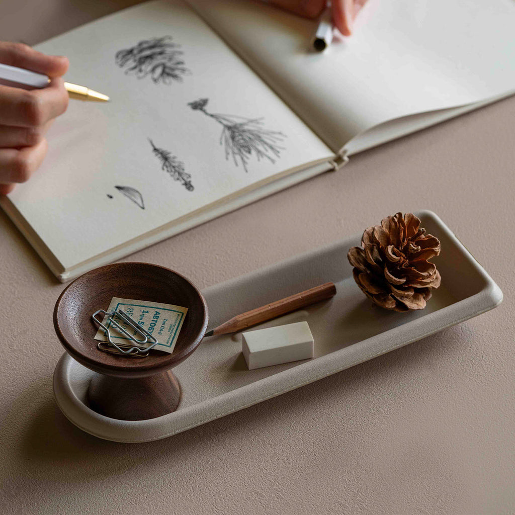 Tavish Eco-Leather Desk Tray, Large