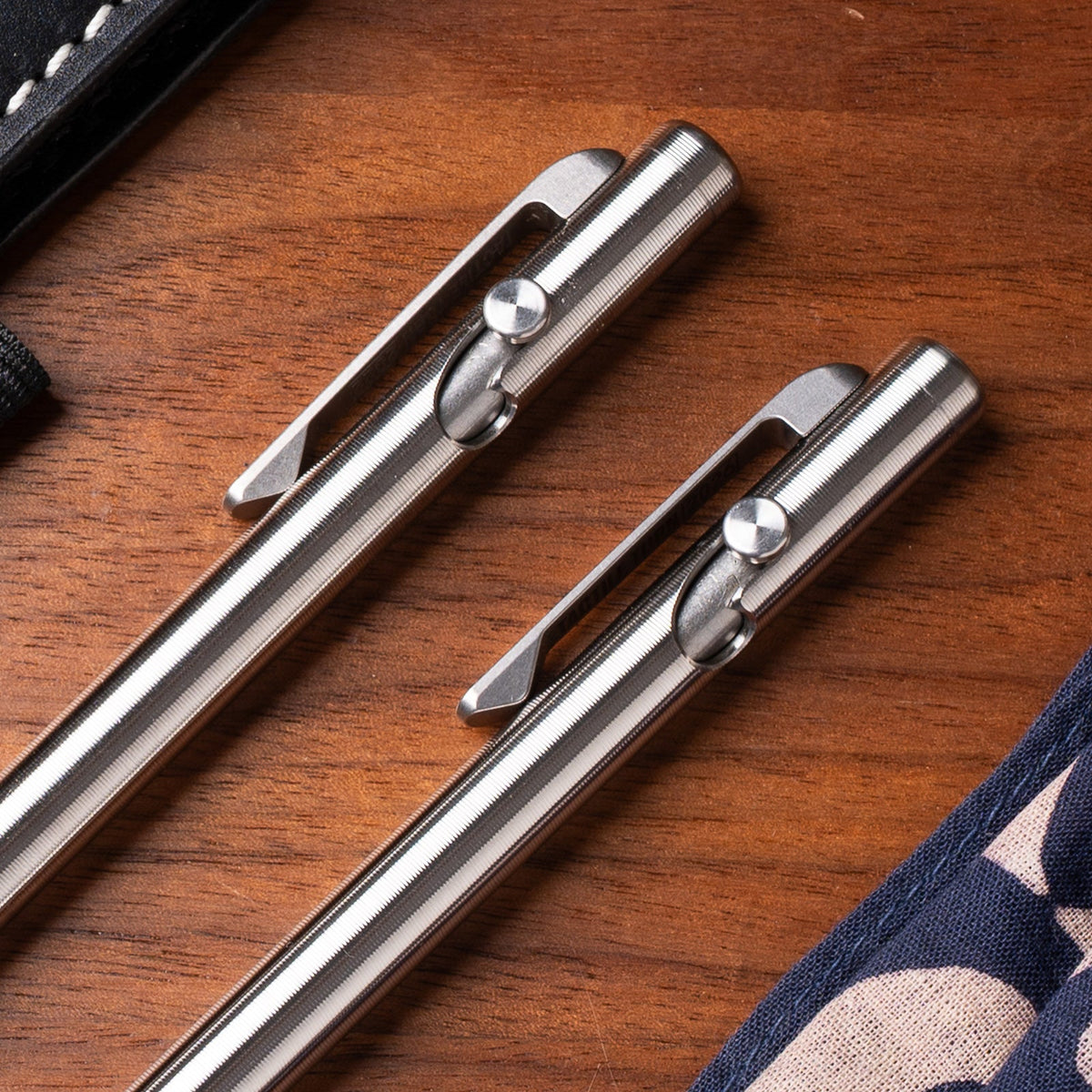 Ellison Titanium Slim Bolt-Action Pen